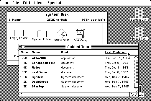 First Mac GUI